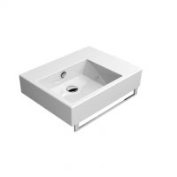 GSI Lavabo, piano ceramico dx, foro troppopieno monof 60x47cm Serie Kube 8938111
