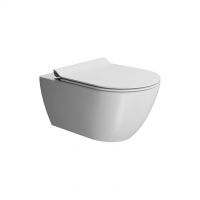 GSI wall-hung wc with Swirlflush system 55x36 cm matt white Pura 881509