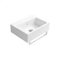 GSI Lavabo con foro troppopieno monoforo 45x35 cm Serie Kube 8985111