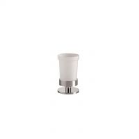 Inda Countertop tumbler holder with satin glass tumbler Touch Item: A4610ZCR21