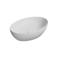 GSI countertop washbasin 60x42 cm matt white Pura 884209