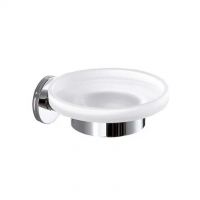 Inda Portasapone a parete con bacinella in vetro satinato Serie Touc A46110 CR21