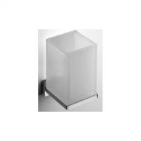 Colombo Etched glass tumbler and holder Look B1602