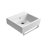 Gsi Single-hole basin with overflow hole, 50 x 47 cm Kube 8930111