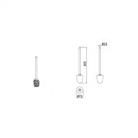 Inda asta completa di ricambio per scopino wc Forum R76140001