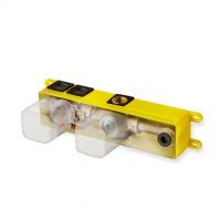 Cristina Rubinetterie Set for concealed installation of single-lever bathtub/shower mixer, left control, CS 101