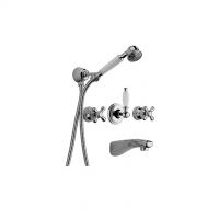 Paffoni Complete bathtub set for concealed installation Iris Item: IRV001CR