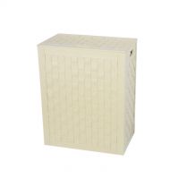 Koh-i-noor eco-leather hamper with interior bag 48,5xh60 cm Intrecci 2963CR