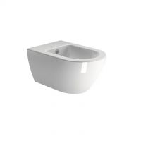 Gsi Wall-mounted single-hole bidet with overflow hole Pura 8865111