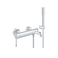 Grohe wall-mounted single-lever bath shower mixer Essence New 33628001