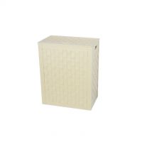 Koh-i-noor eco-leather hamper with interior bag 41,5xh50 cm Intrecci 2962CR