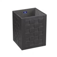 Koh-i-noor eco-leather hamper with interior bag 22xh28 cm Intrecci 2903BK