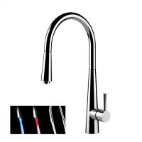Gessi sink mixer with extractable handshower LED in various finishes Just 20587