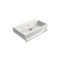 Gsi Single-hole basin with overflow hole, 80 x 47 cm Kube 8922111