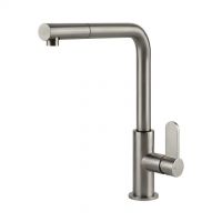 Gessi sink mixer with extractable handshower stainless steel Acciaio 60537