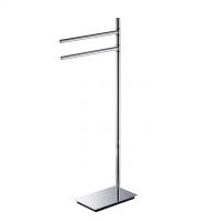 Colombo Floor-standing column with two towel rails Square B9901