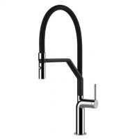 Gessi sink mixer with extractable handshower in various finishes Stelo 60315