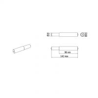 Inda chrome-plated brass roll for paper holder R03290001
