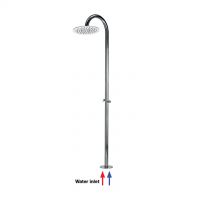 BOSSINI outdoor stainless steel inox AISI 316 shower column Tetis L00392