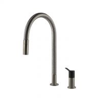 Gessi sink mixer with handshower in various finishes Mesh 60001