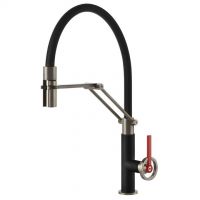 Gessi professional mixer with handshower in various finishes Officine V 60205
