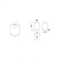 Inda ricambio dosatore contenitore in vetro satinato per spandisapone Lea R1812N
