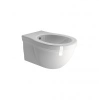 Gsi Wall-mounted single-hole bidet with overflow hole and bottom fixings Classic 8765111