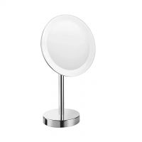 COLOMBO DESIGN STANDING MAGNIFYING MIRROR WITH LED BUILT-IN LIGHT B975