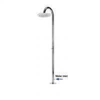 BOSSINI outdoor stainless steel inox AISI 316 shower column Tetis L00688