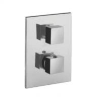 Paffoni 3-way thermostatic shower mixer for concealed installation Level LEQ519