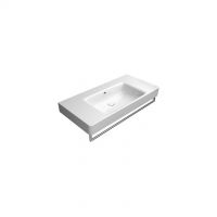 GSI lavabo con foro troppopieno 100x50 cm bianco Sand 9051111