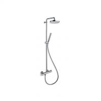 Cristina Exposed thermostatic shower mixer with column Tricolore Verde TV 486