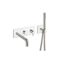 Cristina Rubinetterie Exposed set for single-lever bathtub/shower mixer Tricolore Verde TV 103