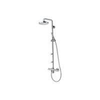 Cristina Exposed thermostatic shower mixer with column Tricolore Verde TV 457