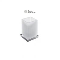 Colombo standing glass holder matt white B1641 BM