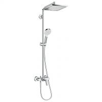  Hansgrohe Showerpipe 240 1jet with single lever mixer Crometta E 27284000
