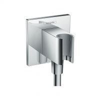 Hansgrohe uscita a muro Square con supporto doccia FixFit 26486000