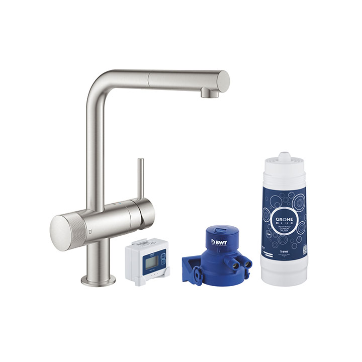 Grohe Blue Pure Minta Starter kit 30382 DC0 Super Steel