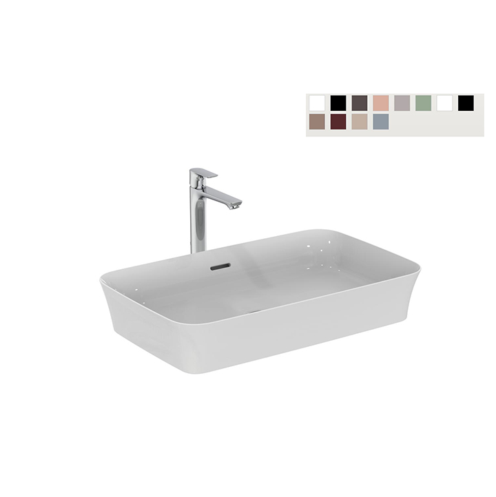 Ideal Standard Lavabo ultrasottile 650x400 mm da appoggio Serie Iplalyss