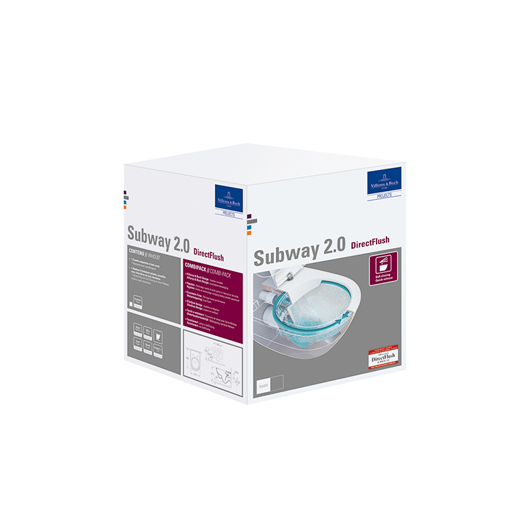 Villeroy&Boch Pacchetto Combinato Wc Serie Subway 2.0 5614R2R1