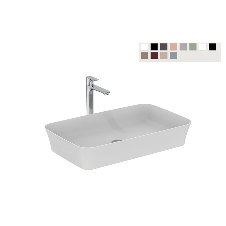 Ideal Standard Lavabo ultrasottile 650x400 mm da appoggio Serie Iplalyss