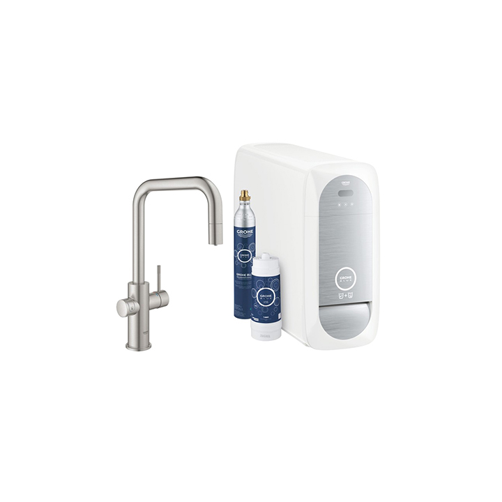 Grohe Blue Home mix lavello monocom. con sistema filtrante 3 tiplogie di acqua 3