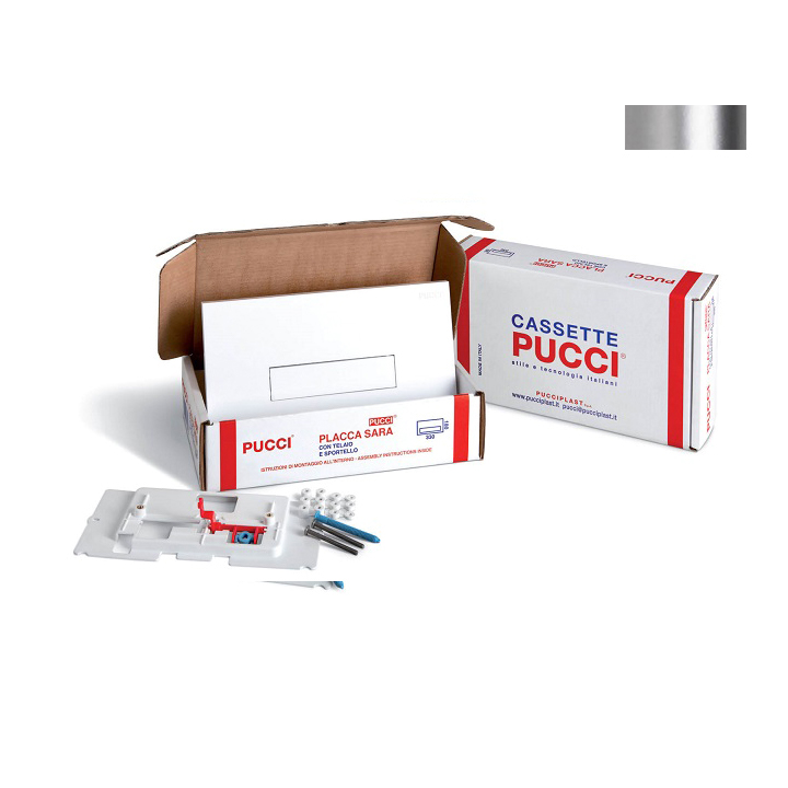 Pucci Placca Sara cromata 80179662, (kit per sostituzione vecchie Sara)