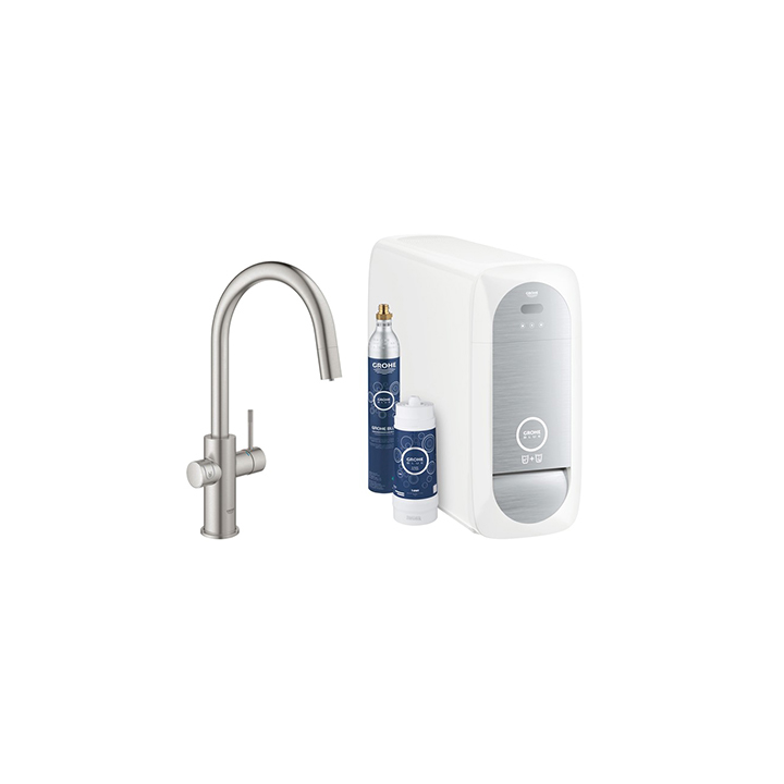 Grohe Blue Home mix lavello monocom. sistema filtrante 3 tipi di acqua 31541 DC0