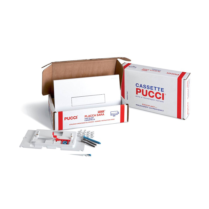 Pucci Placca Sara bianca 80179660, (kit per sostituzione vecchie Sara)