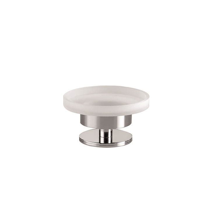 Inda Portasapone appoggio con bacinella vetro satinato Serie Touch A4611Z CR21