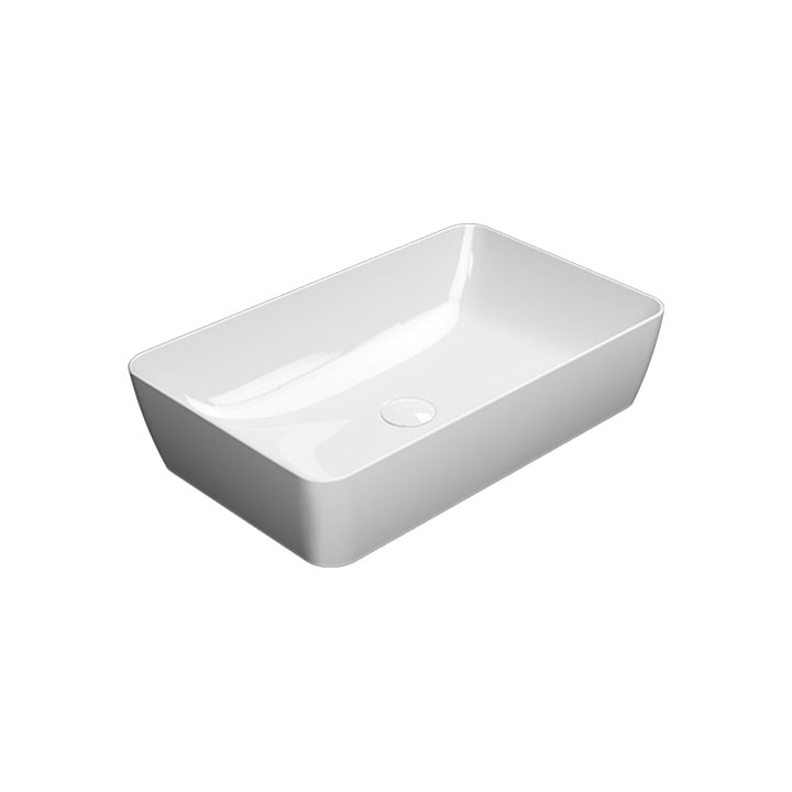 GSI lavabo senza foro troppopieno 60x38 cm bianco Sand 903611
