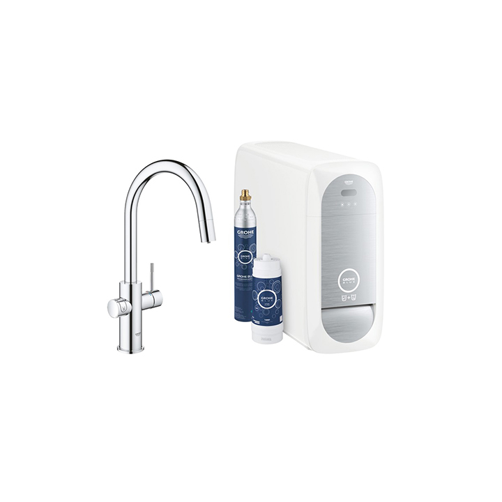 Grohe Blue Home mix lavello monocom. sistema filtrante 3 tipi di acqua 31541 000