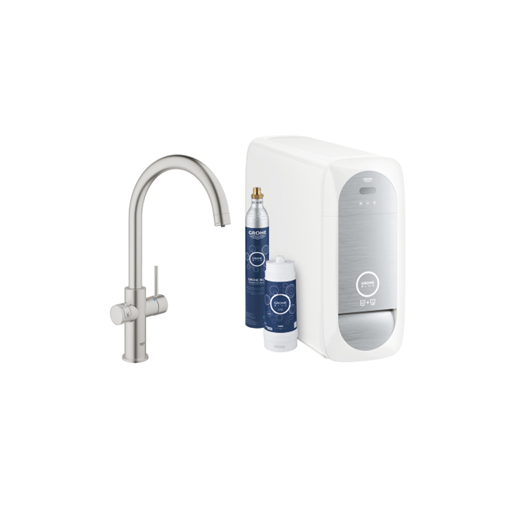 Grohe Blue Home starter kit miscelatore con 3 tipologie di acqua 31455001