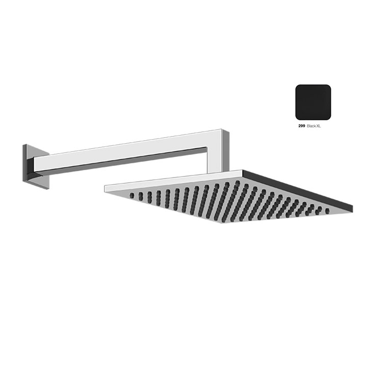 Gessi soffione doccia a parete orientabile 20x20 cm Emporio Shower 47376 299